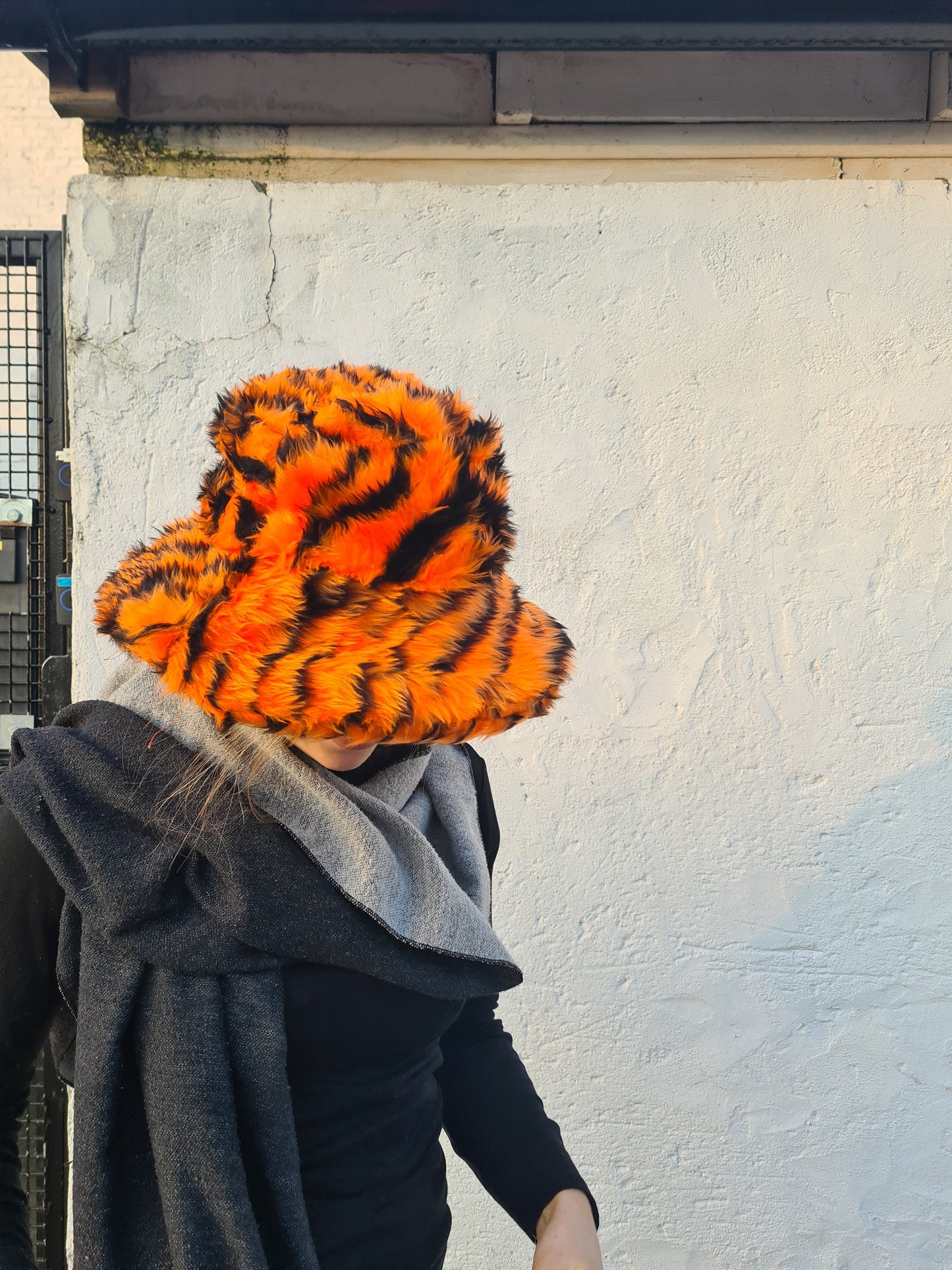 Fierce Tiger Bucket Hat - Neon Orange