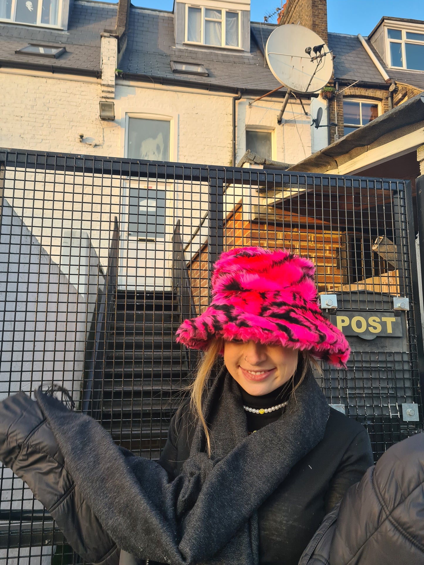 Fierce Tiger Bucket Hat - Neon Pink